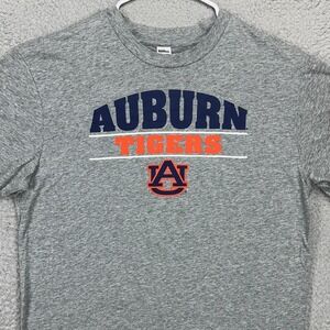 Auburn Tigers Mens Sleepwear T-Shirt Large Grey Short Sleeve Sideline Apparel